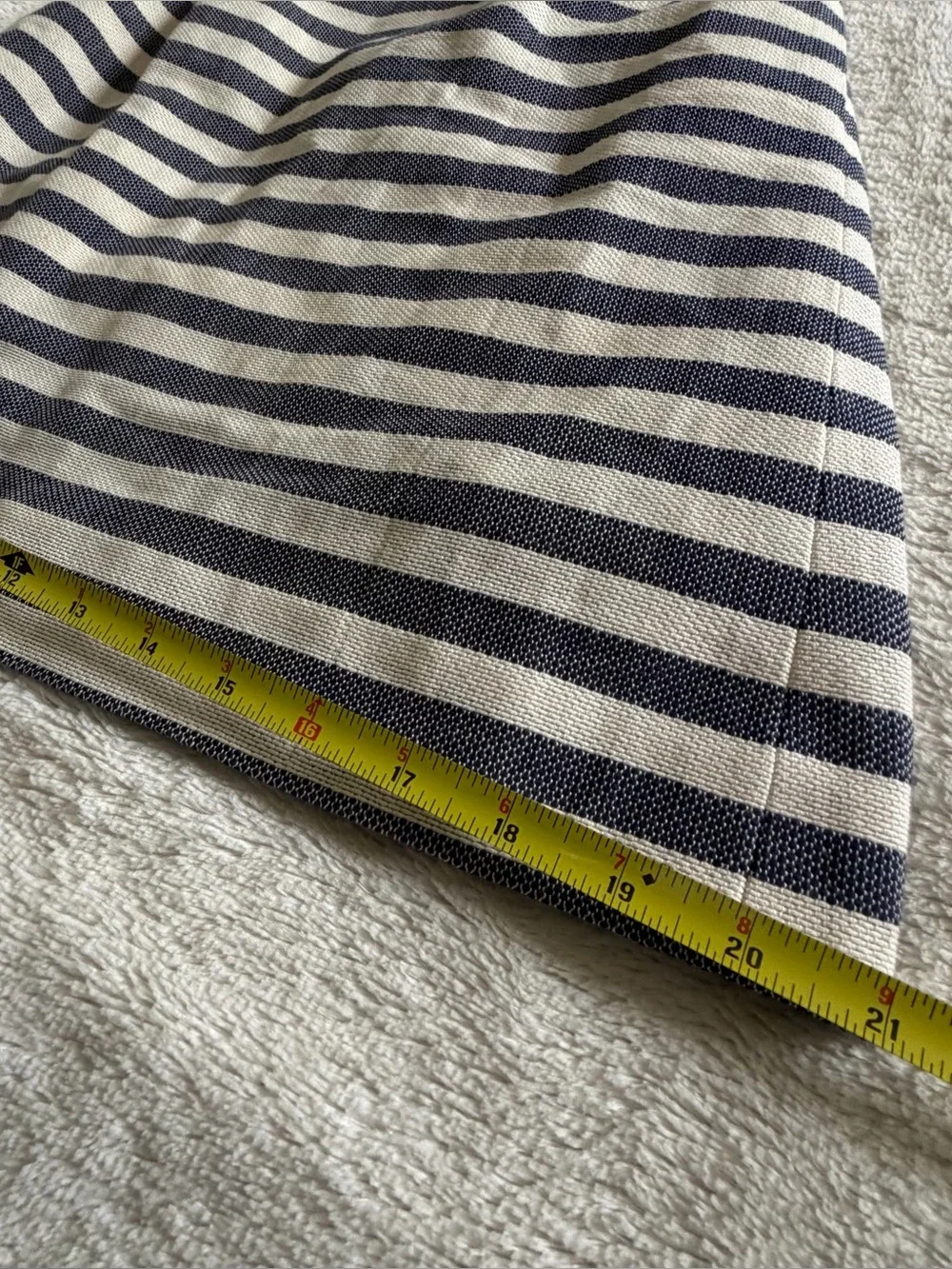 J.Crew Grey Striped Cotton Sheath Dress Sz O Nautical Old Money Quiet Luxury NWT